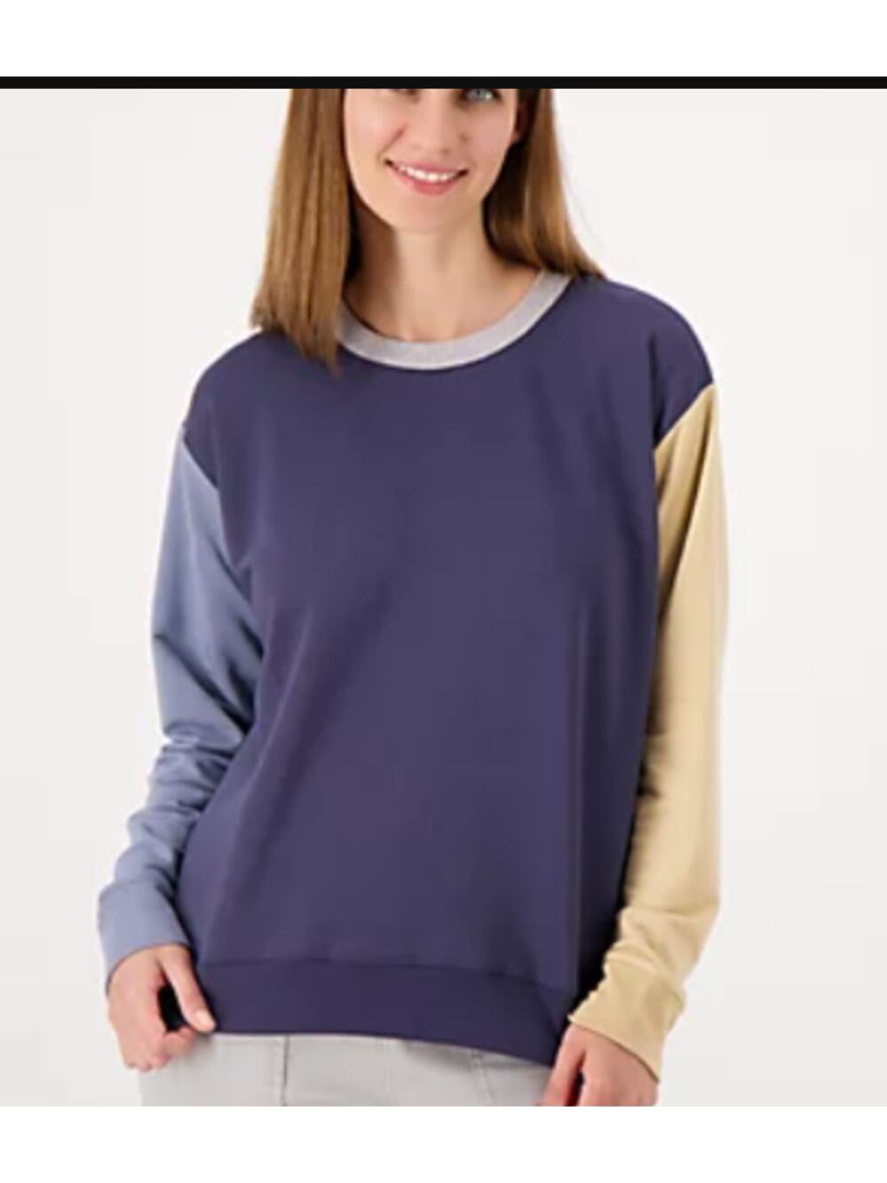 Summersalt Softest French Terry Relaxed Crew Top Lyocell Cozy Lounge